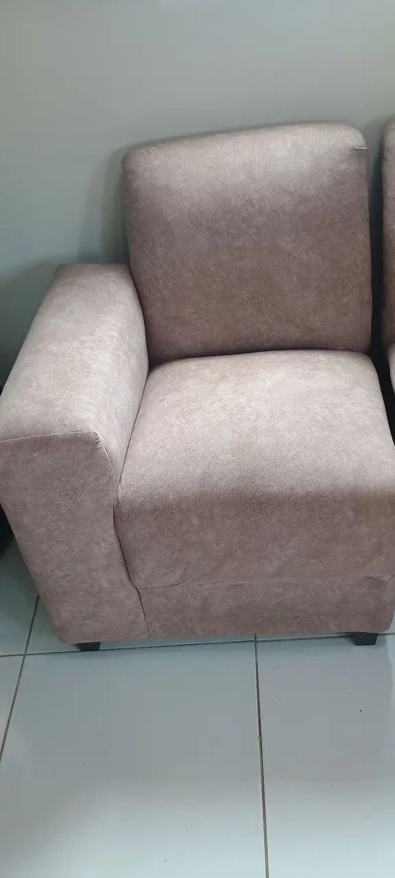 Sofá de canto modulado, 5 lugares em estado de novo  - Foto 3