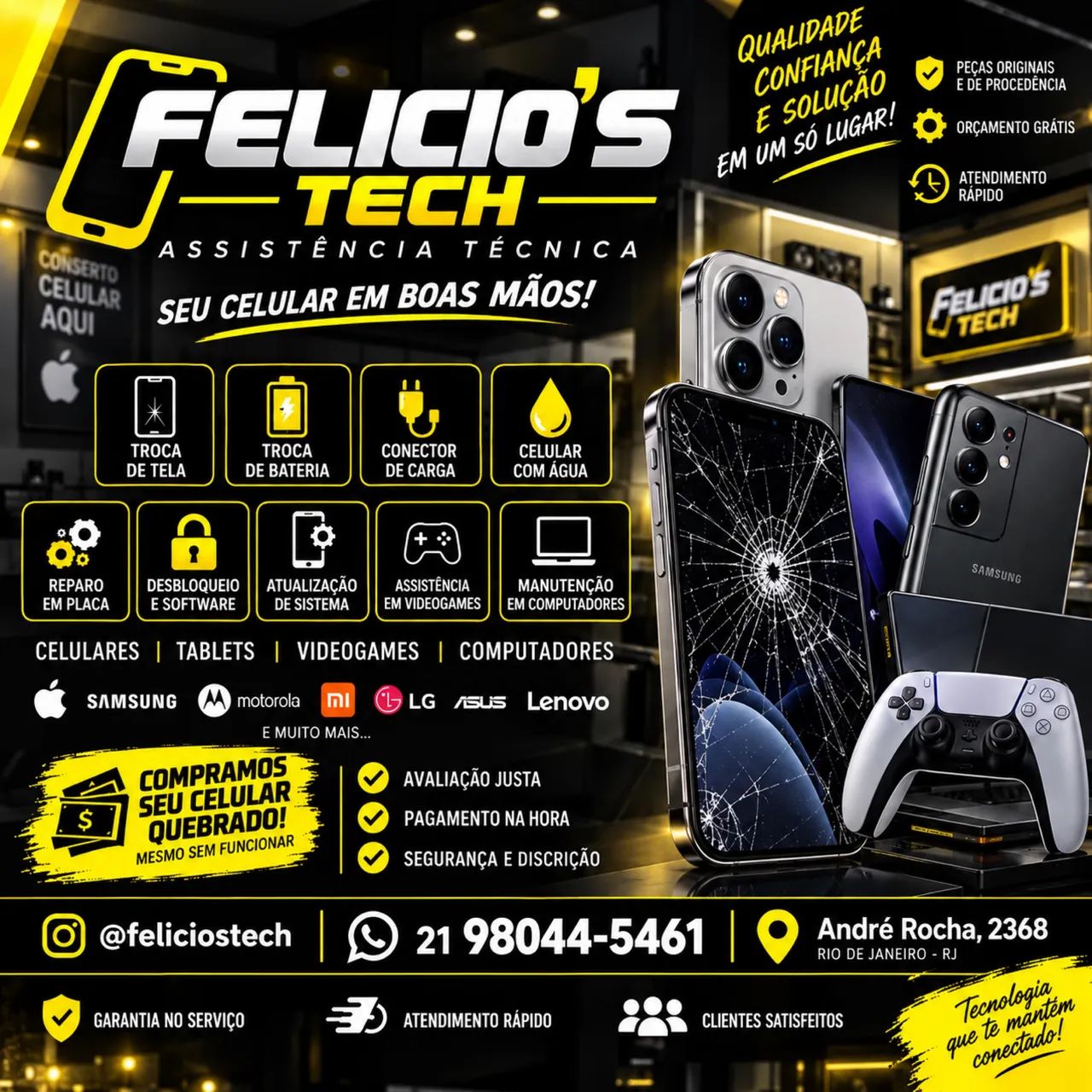 Conserto de iPhone e Android 