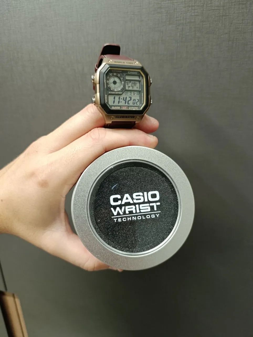 Vendo Relógio Casio Masculino AE-1200WHL-5AVDF - Foto 4