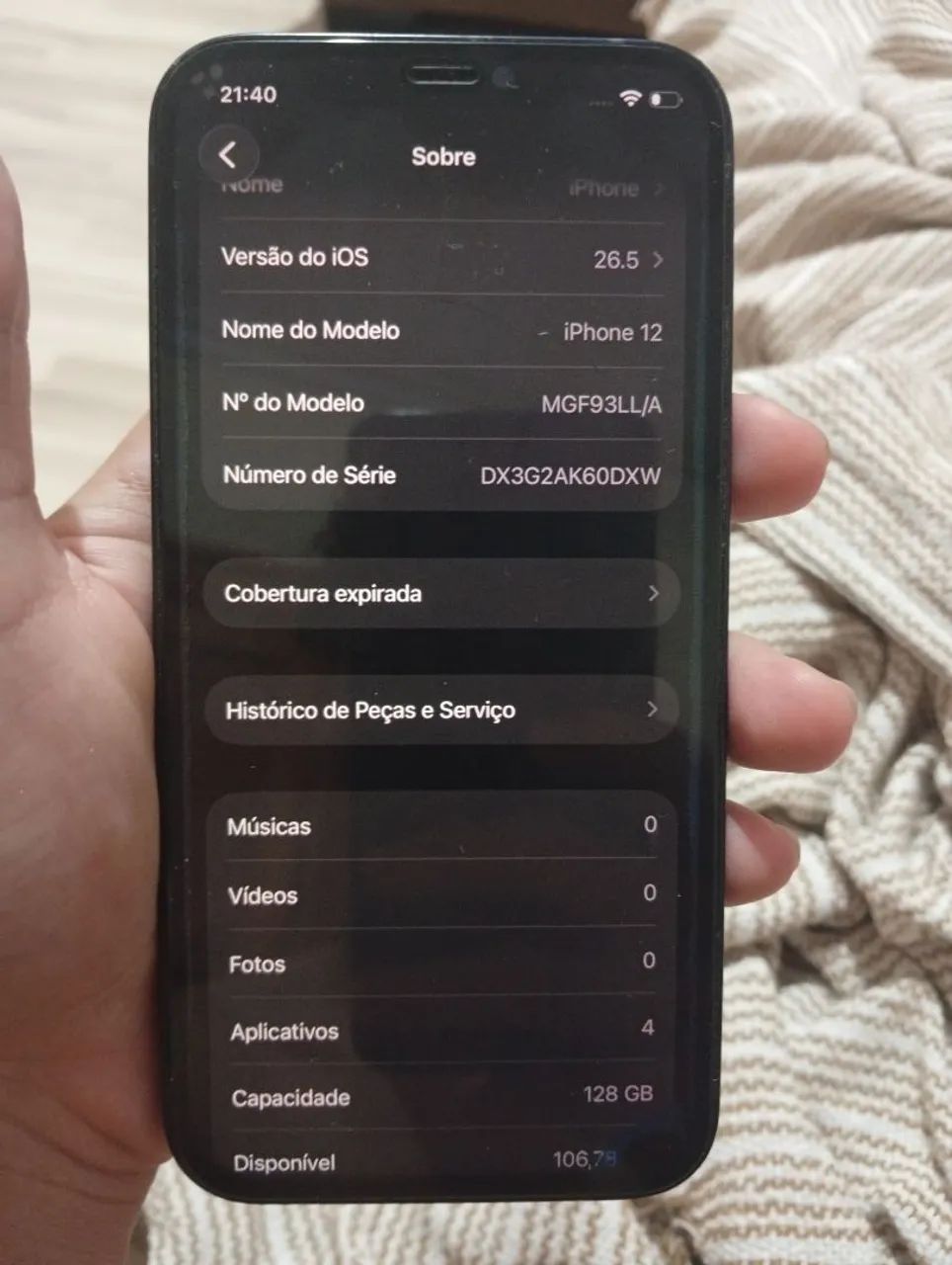 iPhone 12 128GB Preto tudo original- Funcionando Perfeitamente - Foto 3