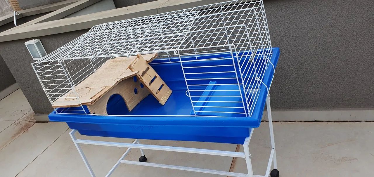 Gaiola grande para coelhos e roedores