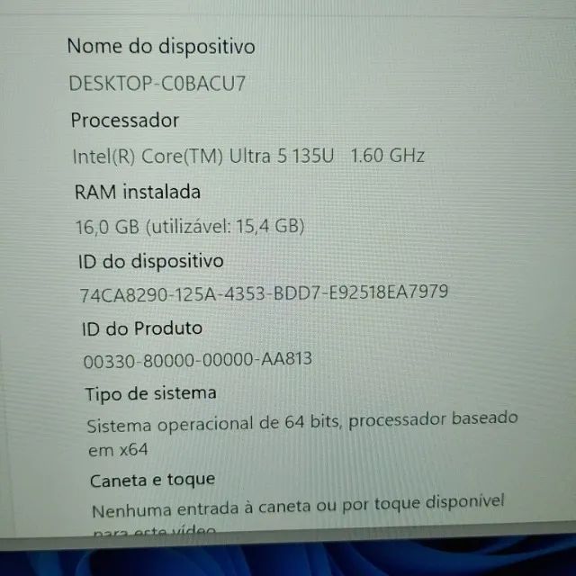 Notebook thinpad Vpro ultra 5 135U com 16 de ram  - Foto 3