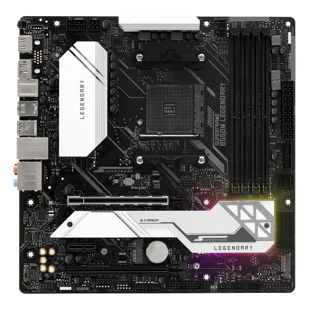 Placa Mãe SuperFrame B550M Legendary Series Chipset B550, AM4, mATX