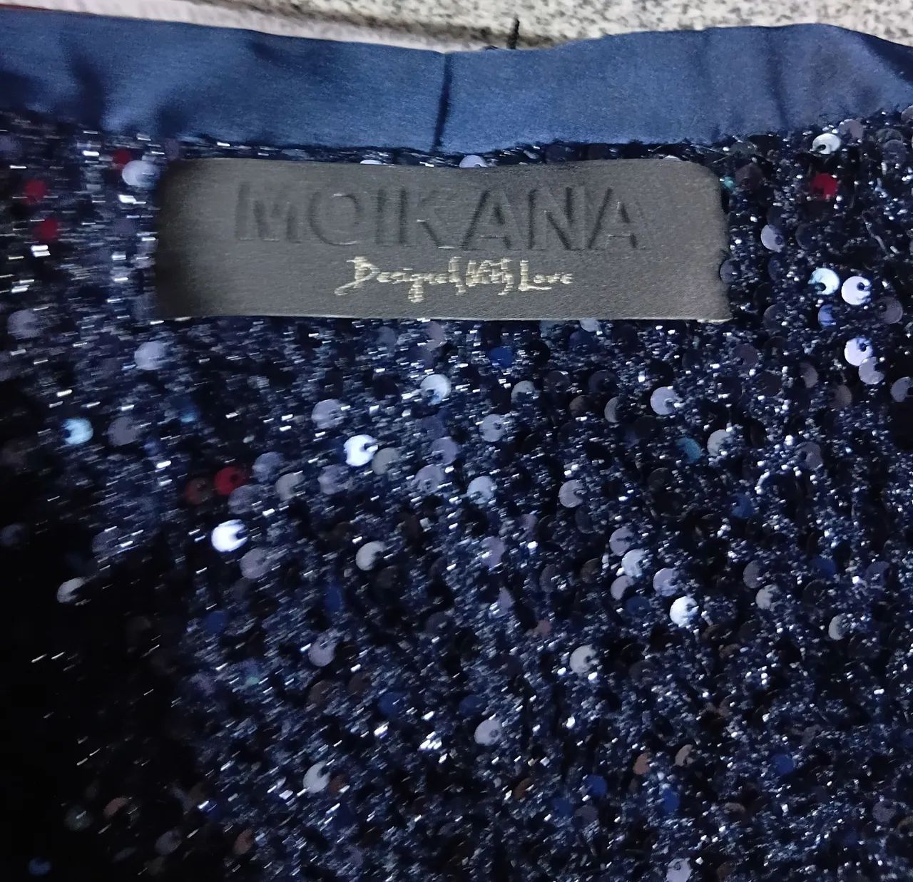  BLAZER MOIKANA AZUL-MARINHO COM PAETÊS  - Foto 2