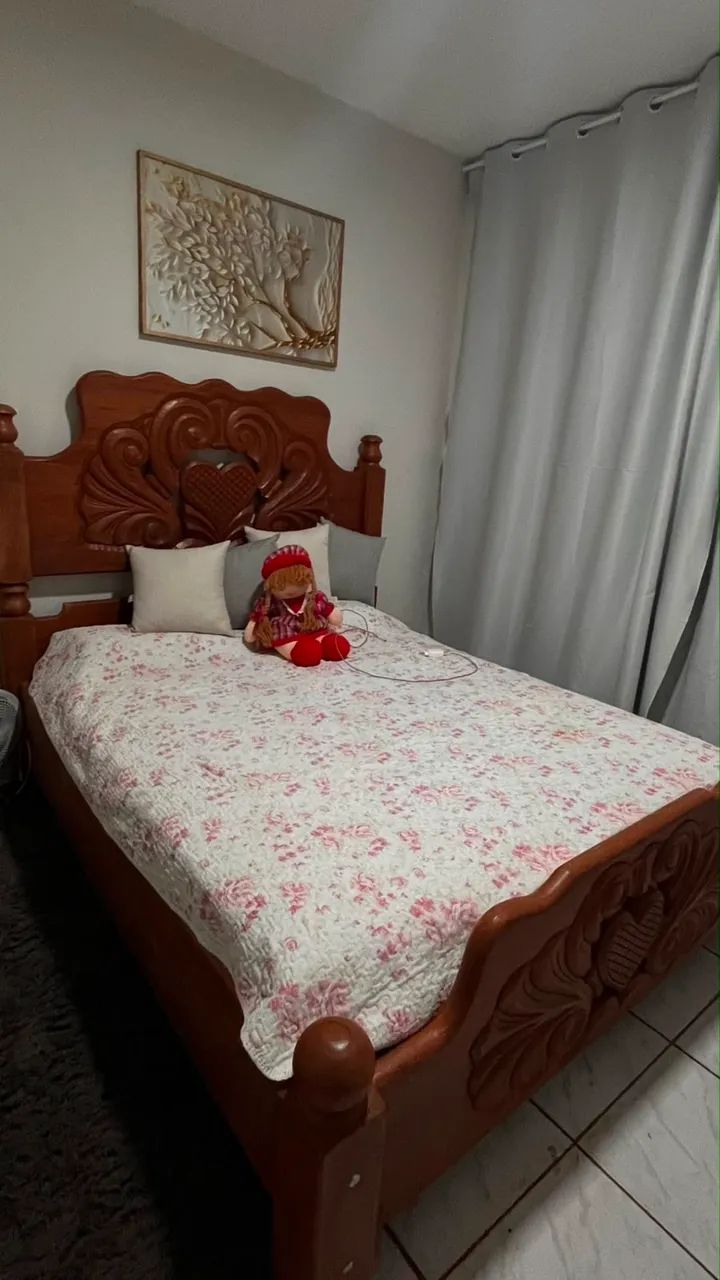 Vendo cama Madeira pura - Foto 3
