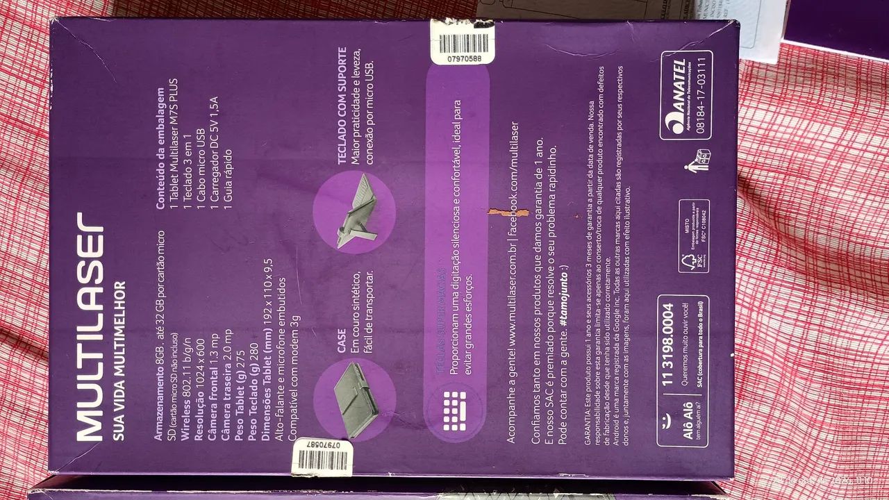 VENDO TABLET MULTILASER M7S PLUS ? COM DEFEITO - Foto 4