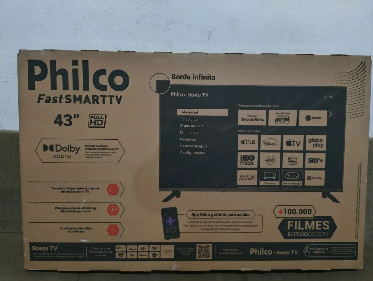 Tv Philco 43 polegadas smart borda infinita lacrada na garantia de fábrica ainda com nf - Foto 2