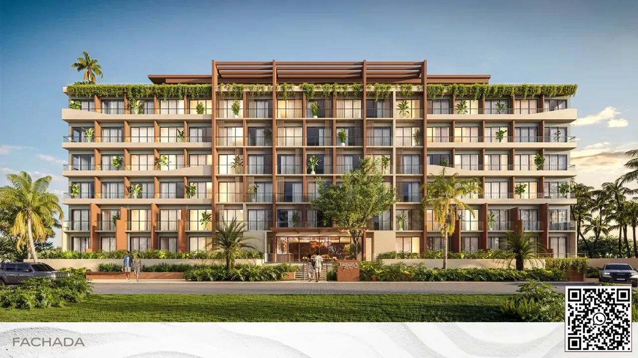 PRAIA DOS CARNEIROS - Flat 22 m² com 1 quarto lazer completo próximo ao parque aquático e 