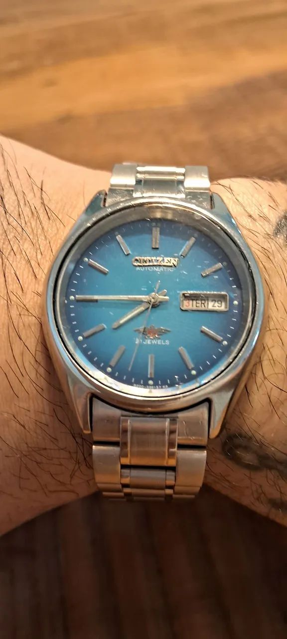 Relógio Citizen automático Eagle vintage 1983 - Foto 2