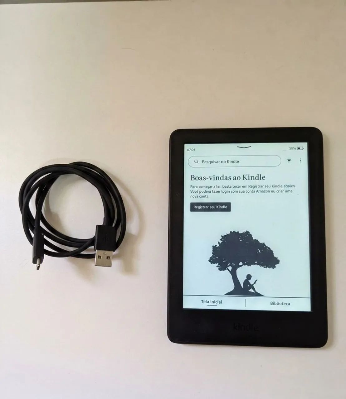 Kindle Amazon 10ª Geração Preto + Cabo USB - Perfeito Estado! - Foto 2