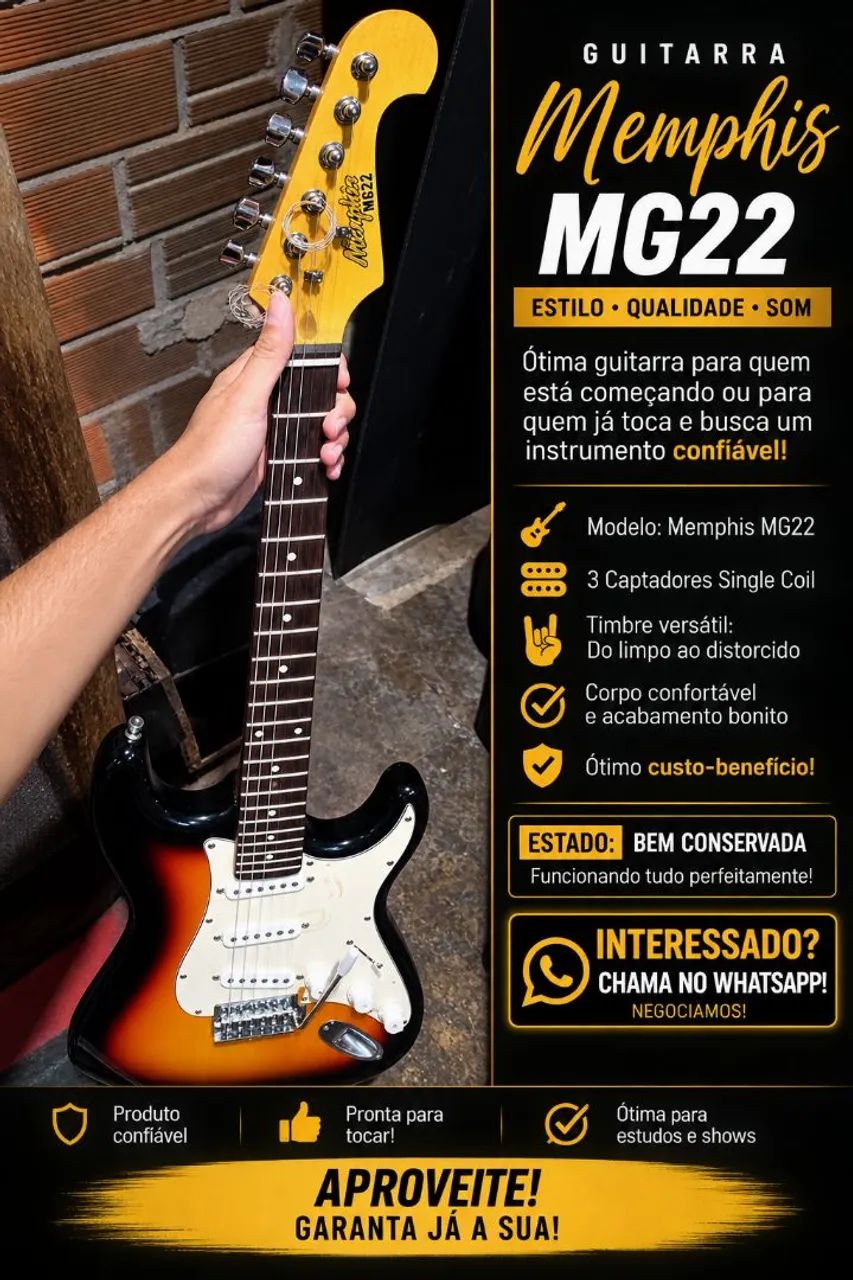 GUITARRA MEMPHIS MG22 