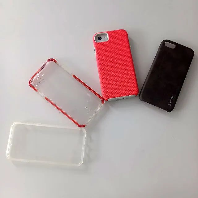 Capas para Celular Iphone 7 e 8 Transparente Vermelha Vintage Preta