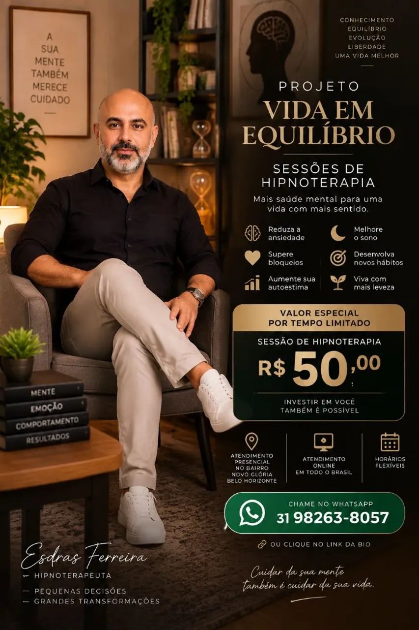 Sessões de Hipnoterapia