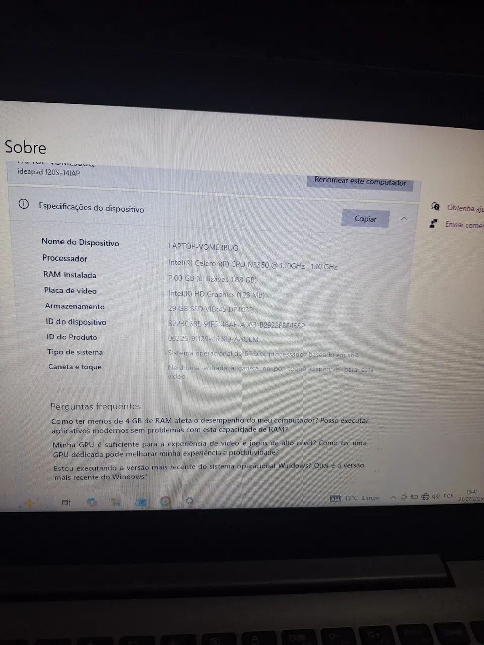 Notebook Lenovo - Foto 5