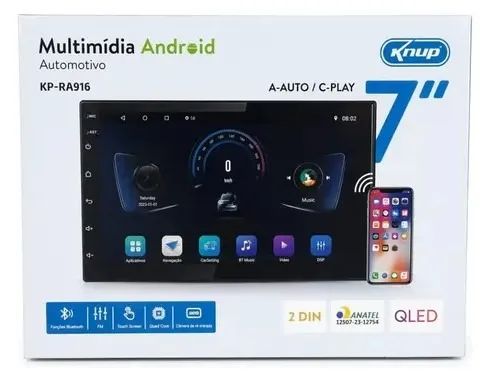 CENTRAL MULTIMIDIA DVD KNUP 7" ANDROID CAR PLAY - Foto 5