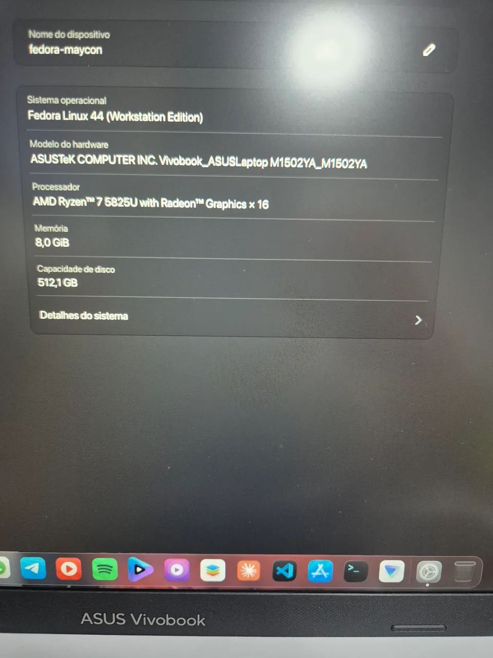 Notebook ASUS Vivobook 15 Ryzen 7 8/512GB - Foto 2