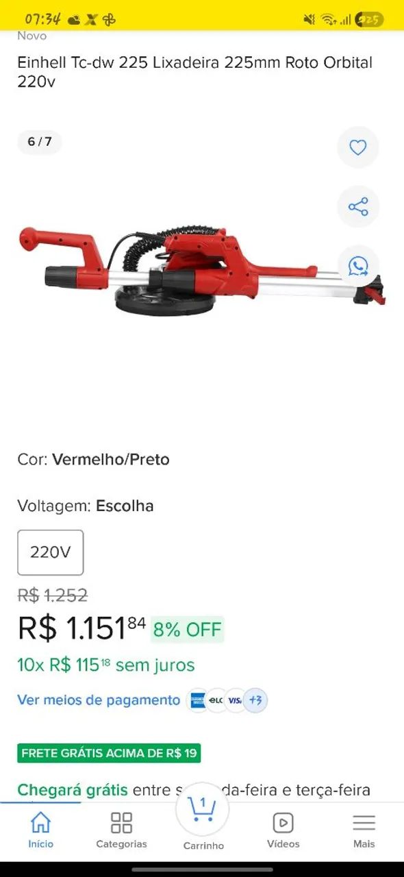 Lixadeira girafa teto e parede eirell