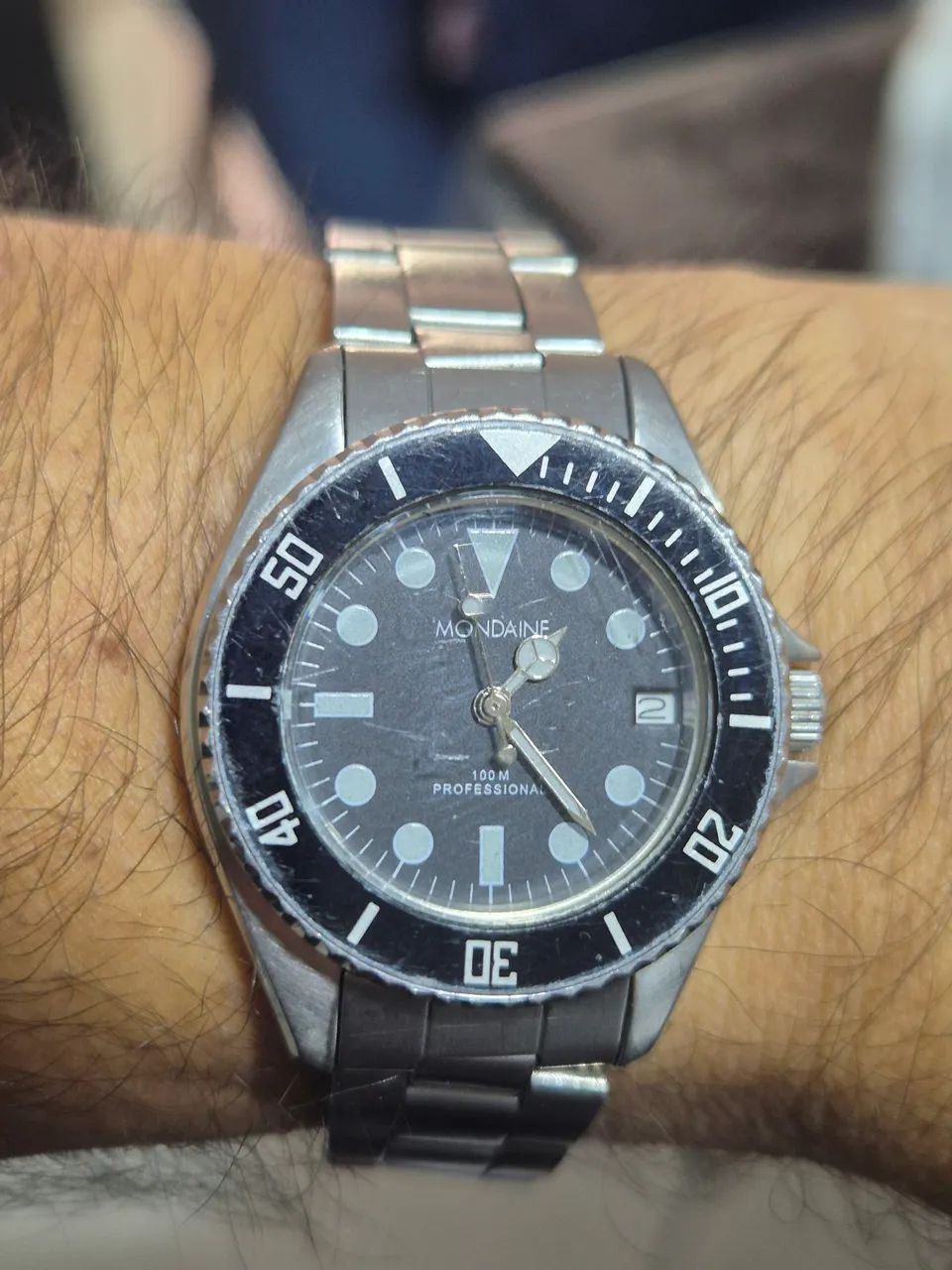 Relógio MONDAINE DIVER SPORT  À  QUARTZ   -   FUNCIONANDO PERFEITAMENTE - Foto 4