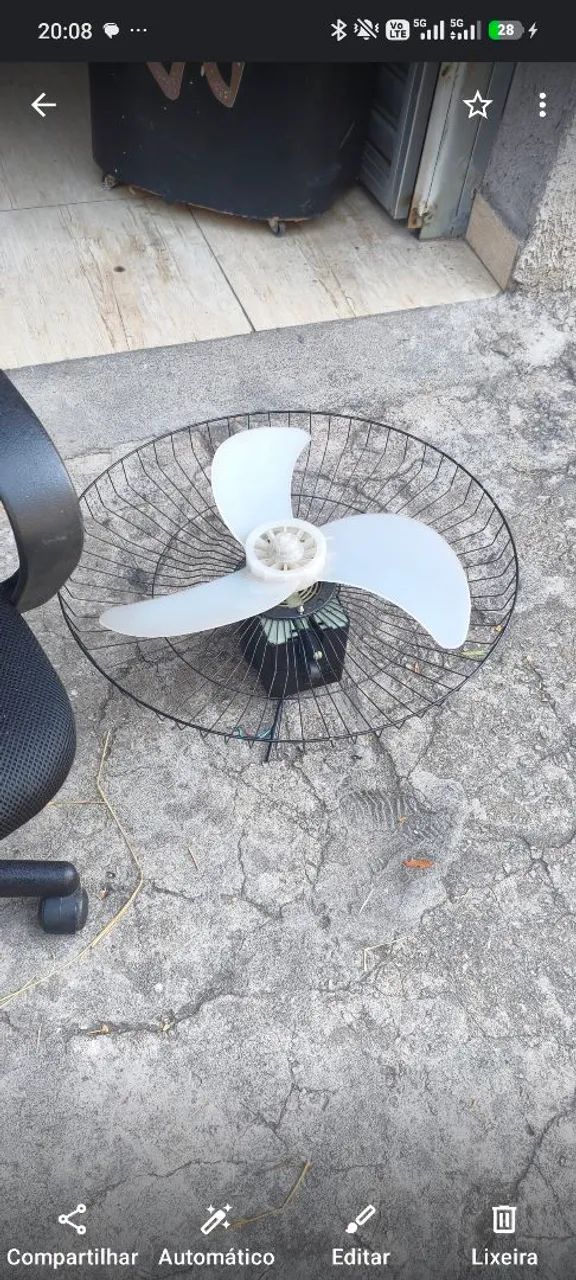 Ventilador de parede tufão 