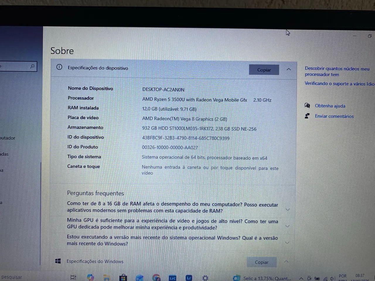 NOTEBOOK LENOVO IDEAPED 1TB - Foto 3