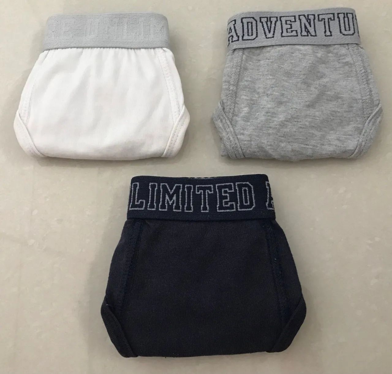 Kit 3 cuecas zara kids menino 