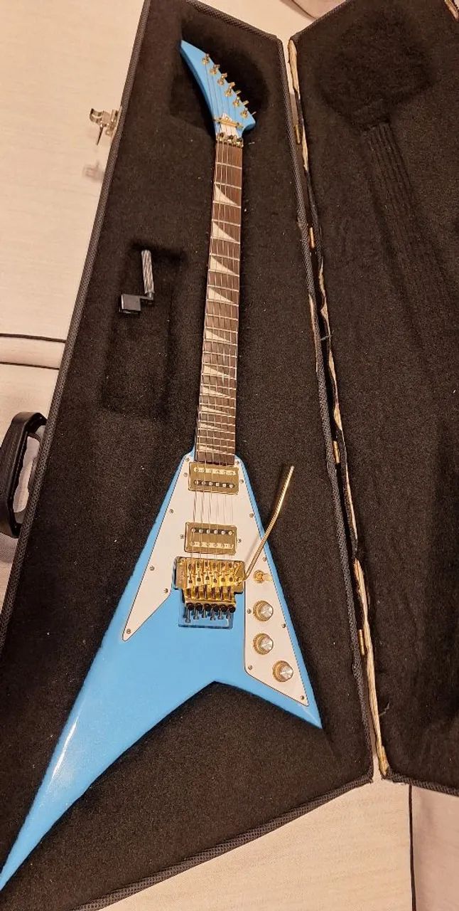 Guitarra Flying V, estilo Jackson - Foto 5