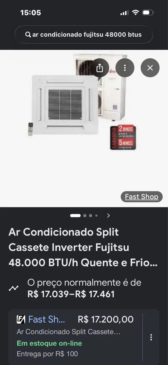 Ar Condicionado Fujitsu 48000 btus  - Foto 5