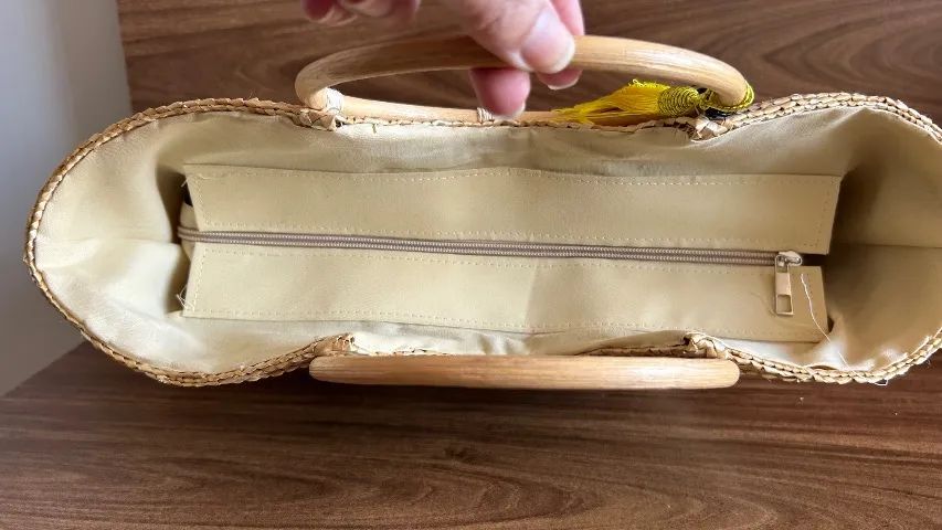 Bolsa de Praia em Palha | Nova | Nunca Usada | Elegante - Foto 3