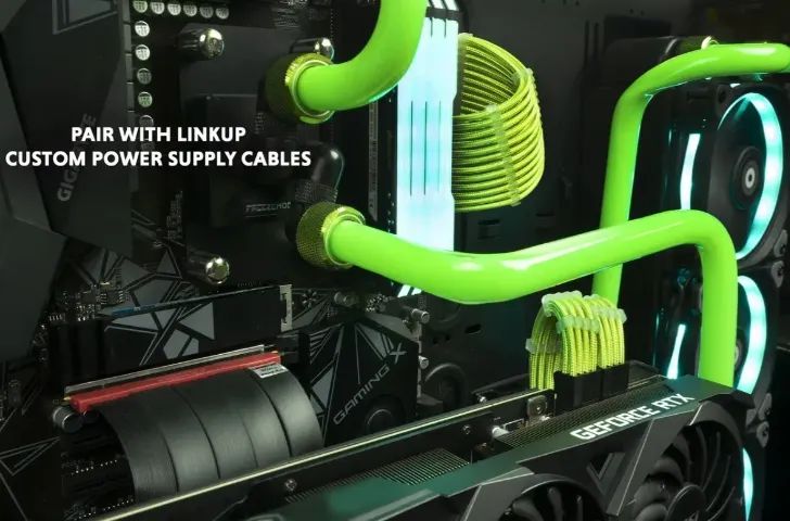 Cabo Adaptador Riser Extensor Flexível Pci-e 4.0 X16 20cm - Foto 4