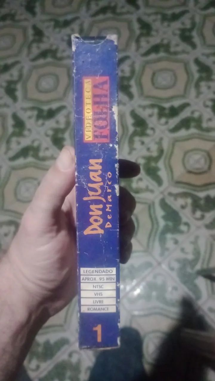 FITA VHS ORIGINAL Don Juan (Johnny Depp)(Marlon Brando)(Francis