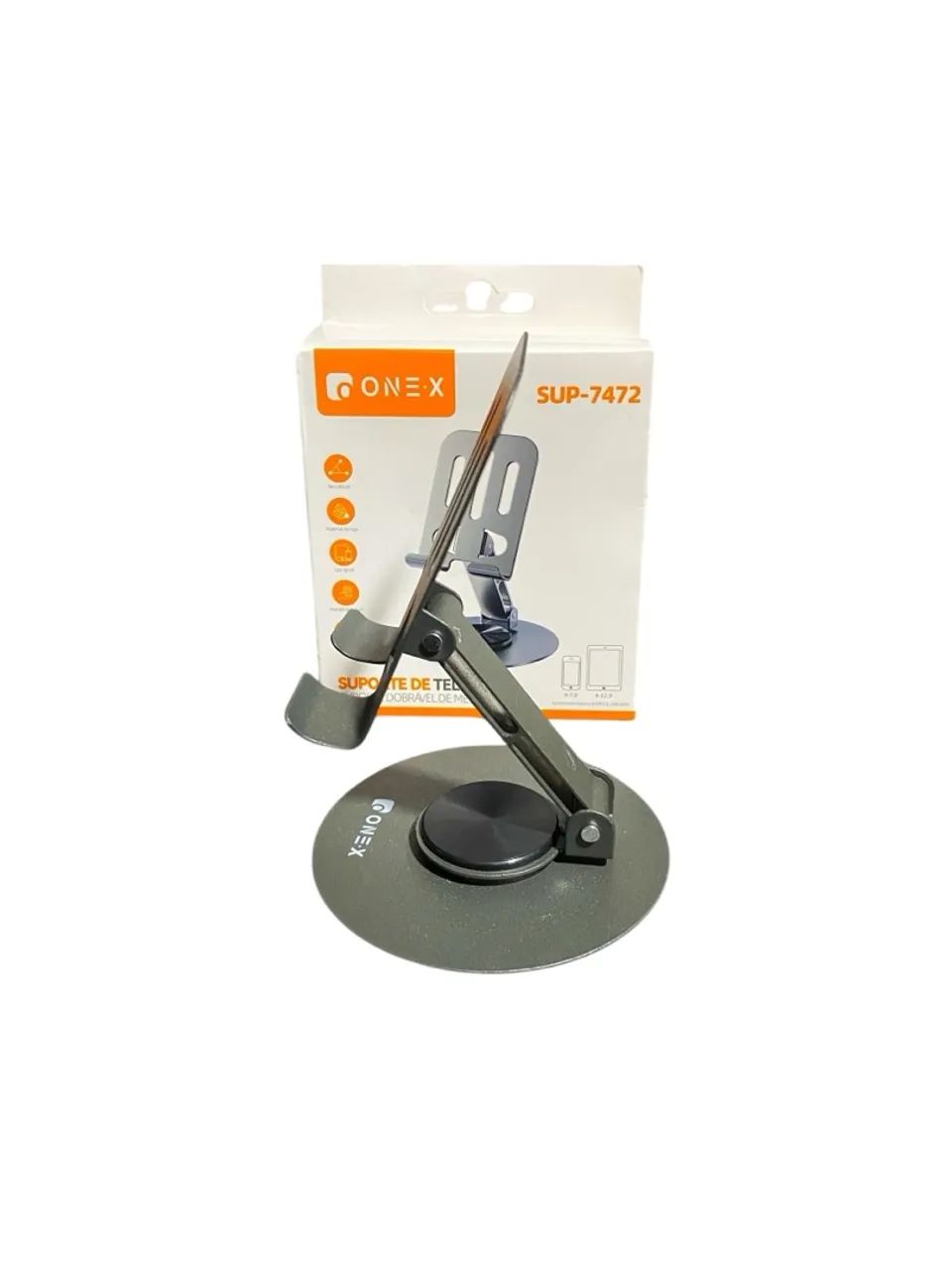 SUPORTE DE MESA GIRATÓRIO PARA CELULAR ONEX SUP-7472  - Foto 2