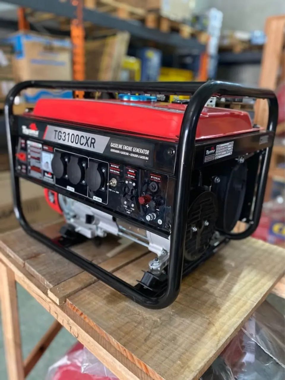 LGB タンクトップ黒裏地赤 Gerador de Energia a Gasolina 3.1 kVA Toyama 220v Mono