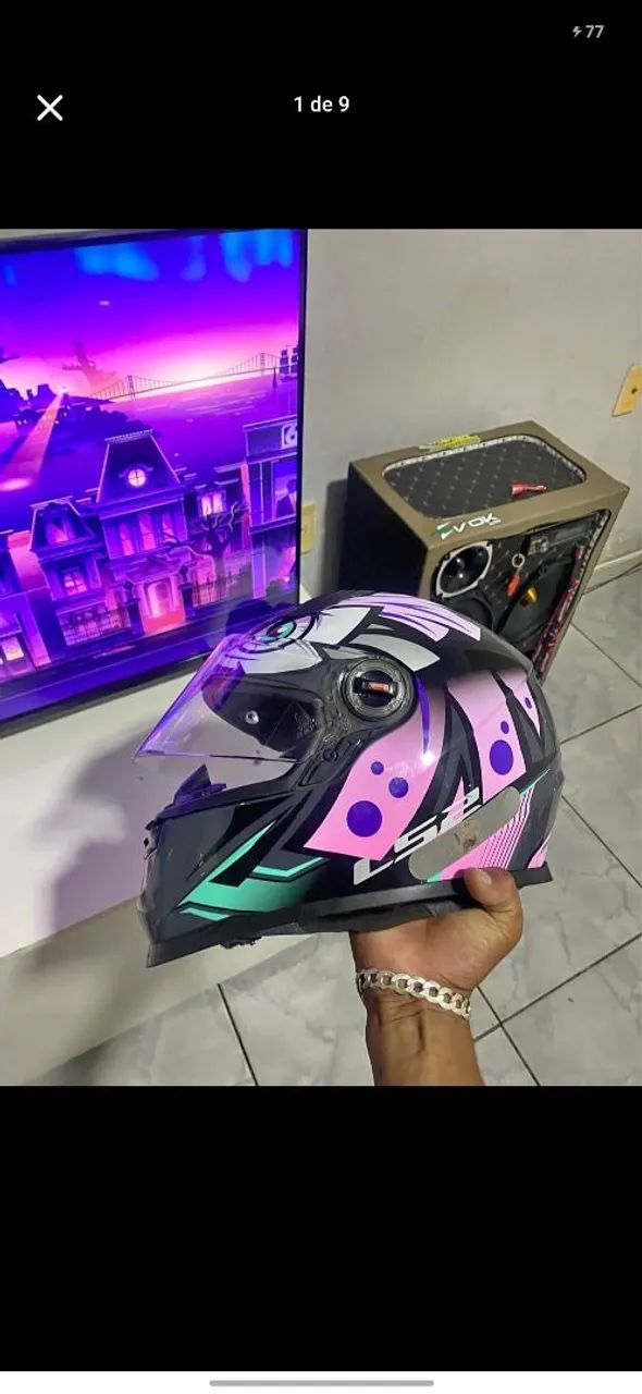 capacete Ls2 tribal  - Foto 2