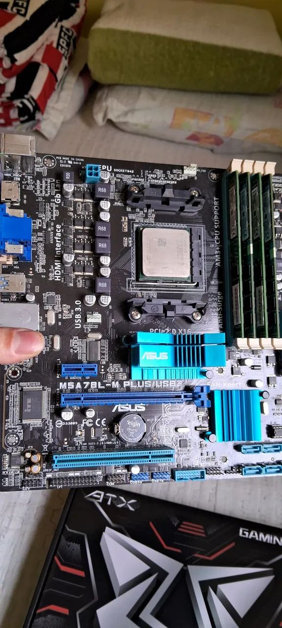 Kit upgrade com Placa-mãe processador e memória ram ddr3 - Foto 2