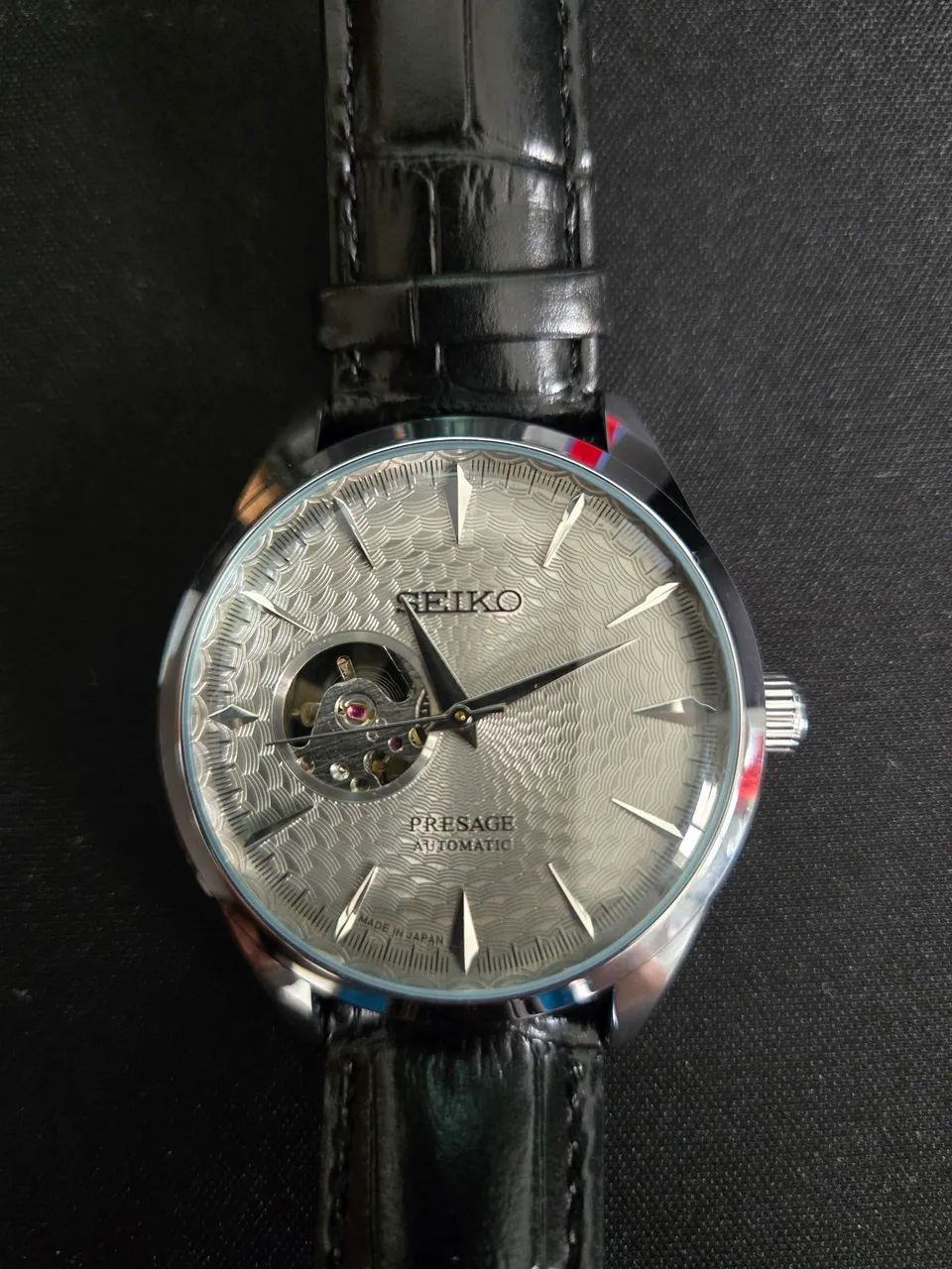 Relógio Seiko presage automático open heart