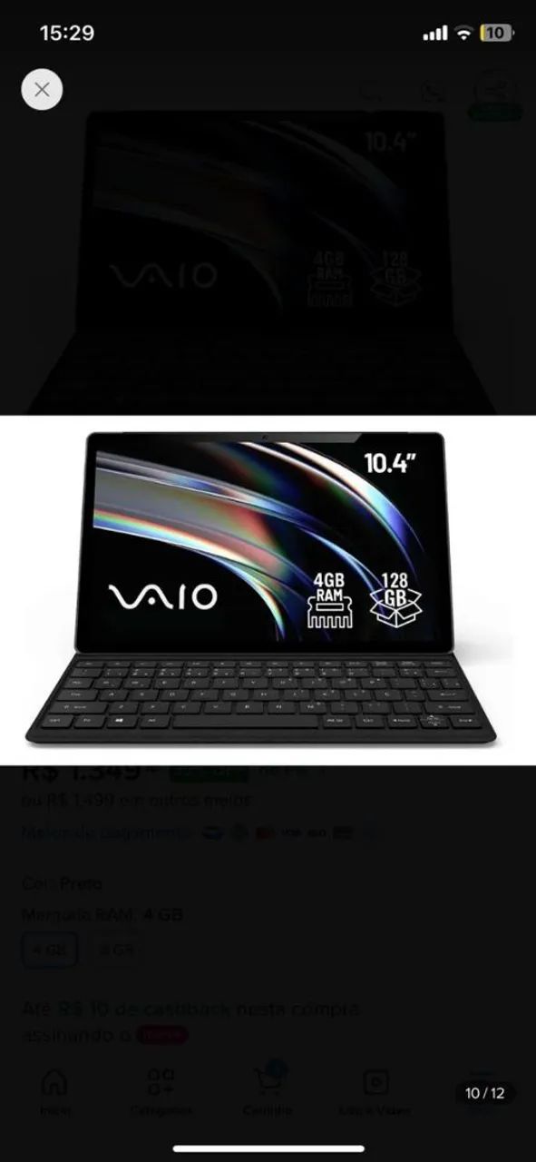 Tablet vaio ,negócio ,menos de 3 meses de comprado  - Foto 5