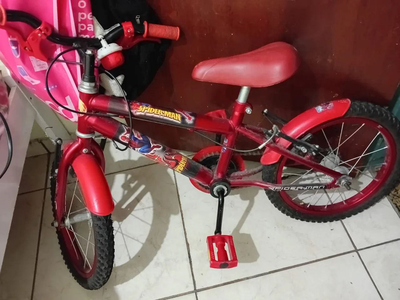 Bicicleta infantil homem aranha 