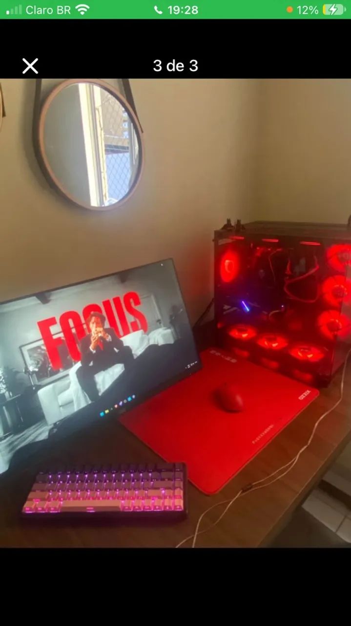 Pc gamer completo I5 11f + RX 5500xt