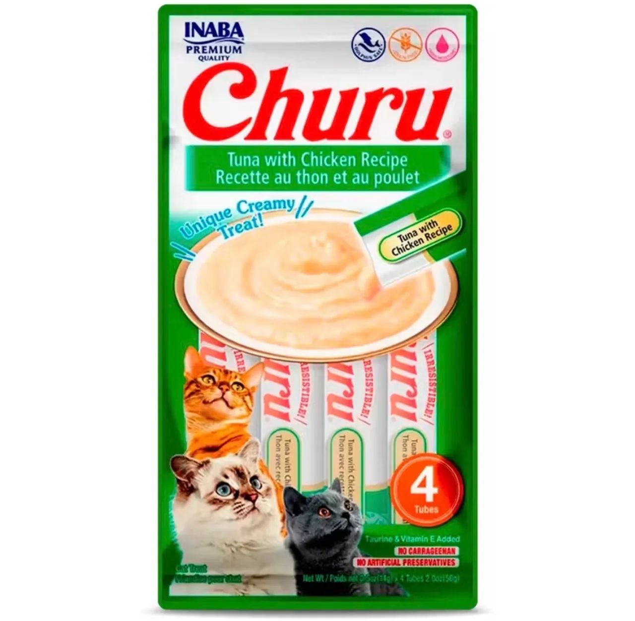 Churu Petisco Para Gatos Atum com Frango INABA