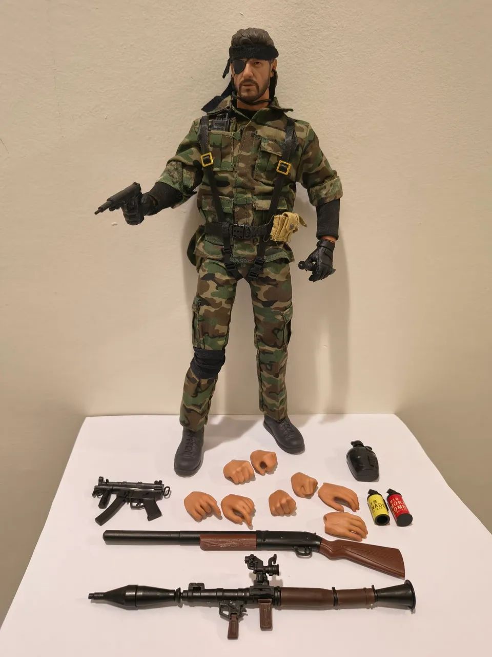 Boneco action figure Naked Snake Metal Gear mgs3 escala 1/6 30 cm