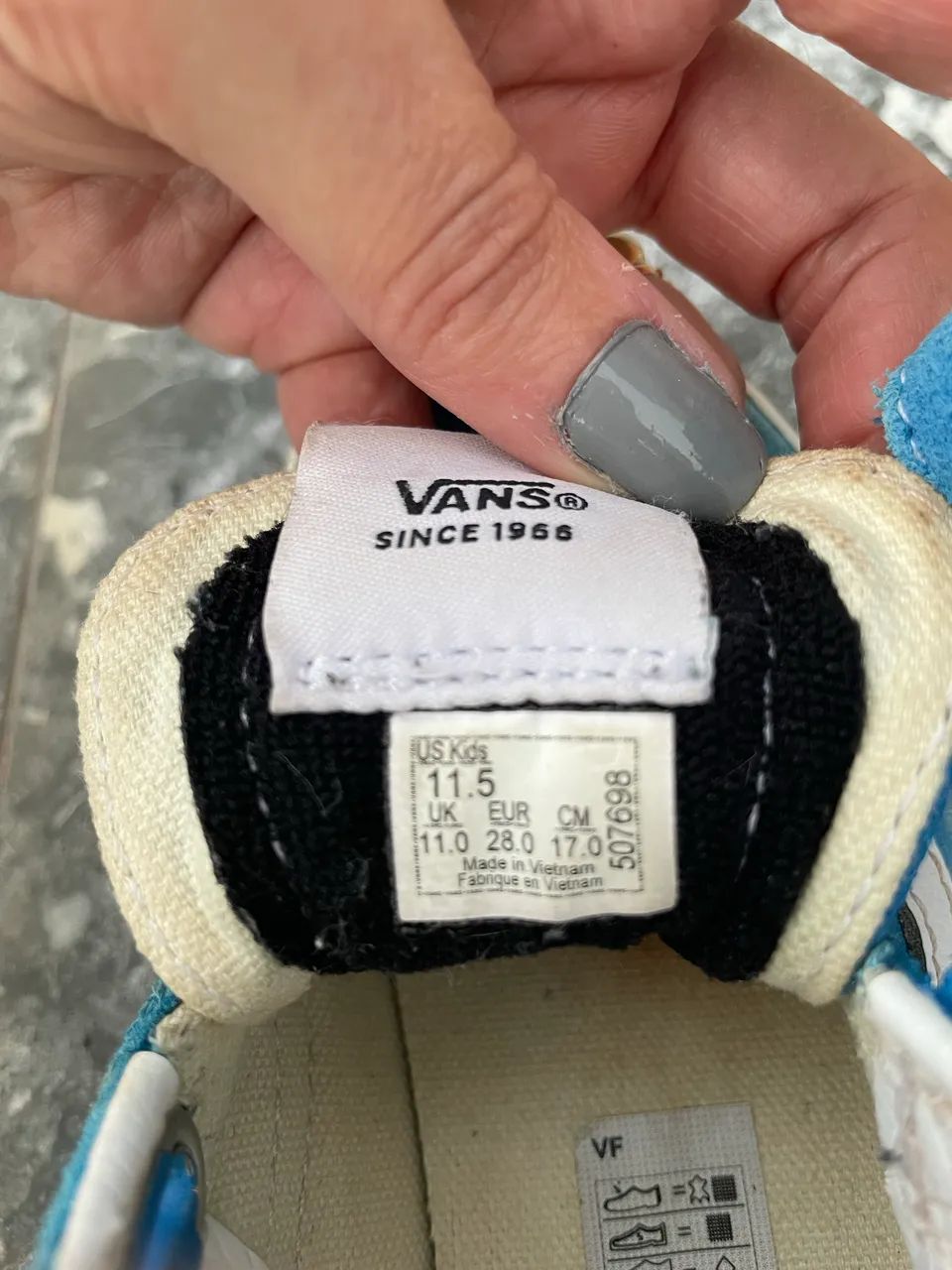 Tênis Vans Sk8-Hi Mid Infantil tam 27 ORIGINAL  - Foto 5