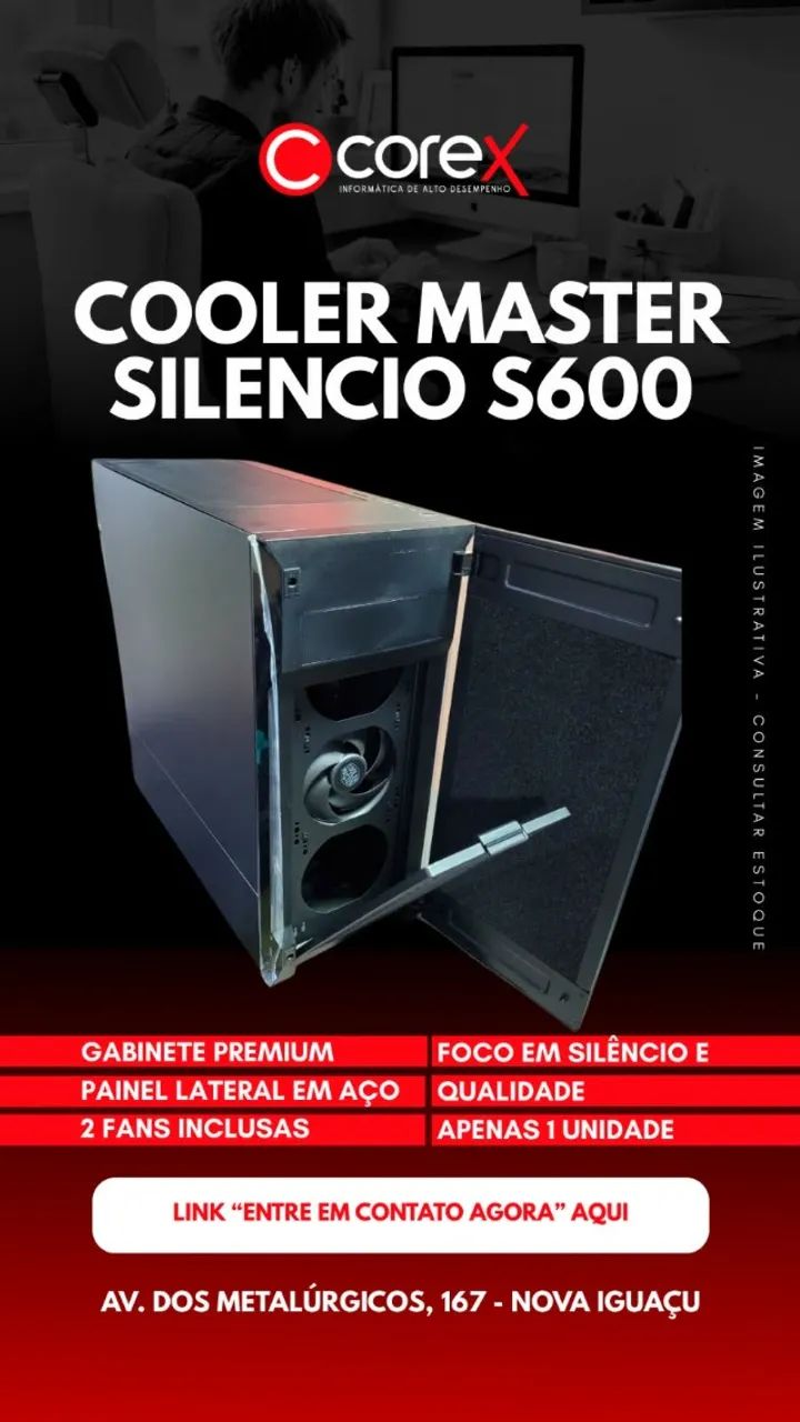 Gabinete Gamer Cooler Master