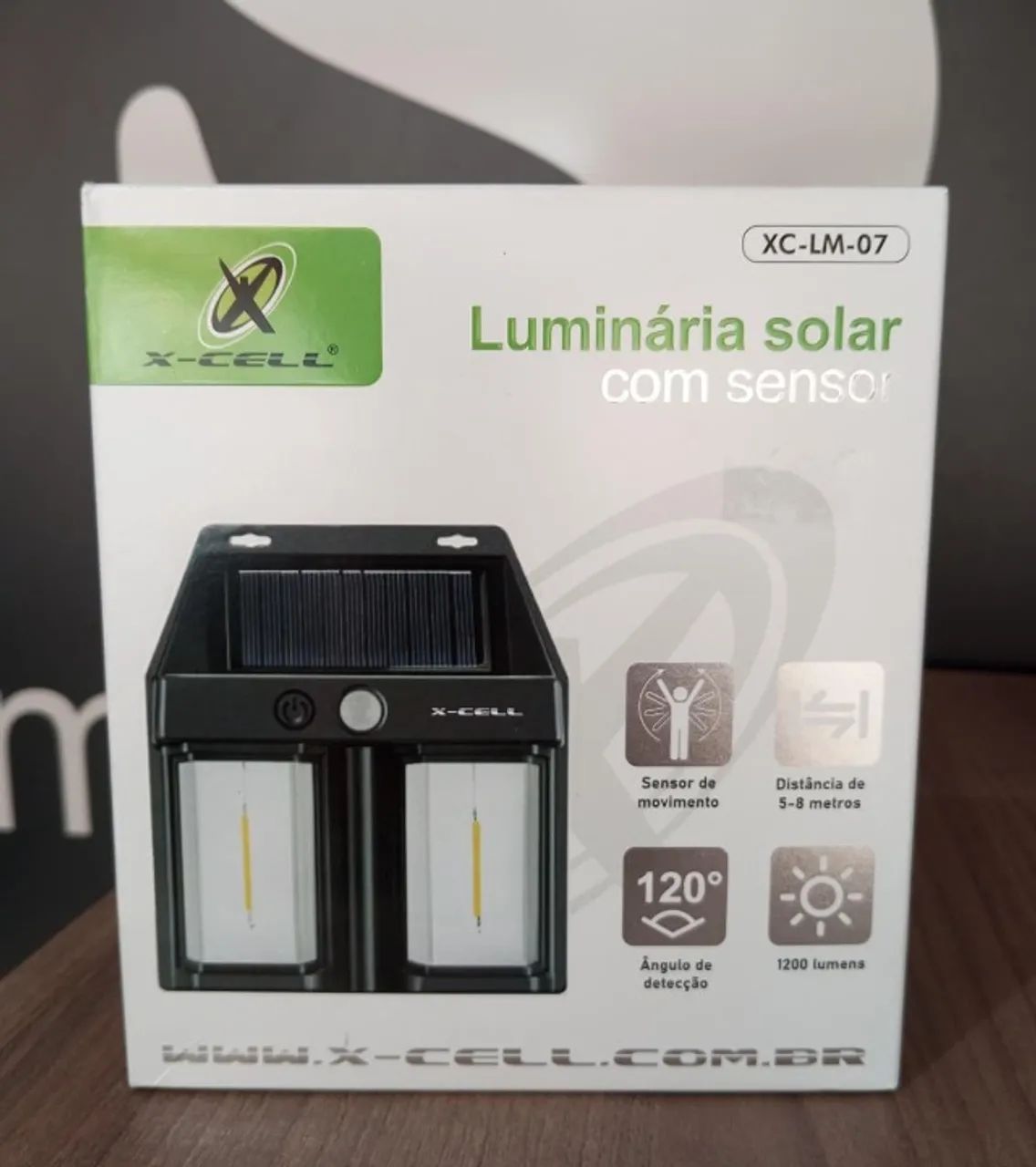 Luminária Solar Com Sensor X-Cell