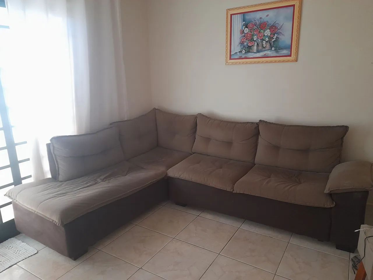 Vendo sofa d canto usado 