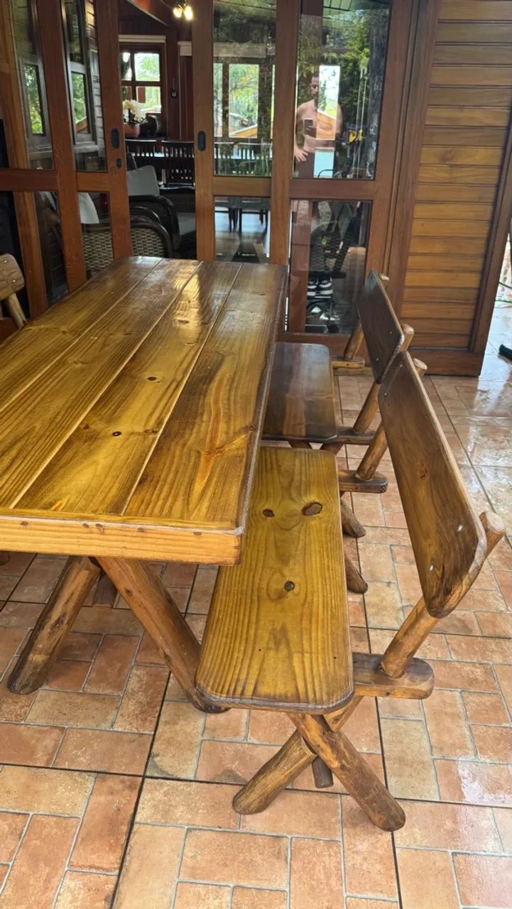 Mesa de madeira maciça - Foto 4