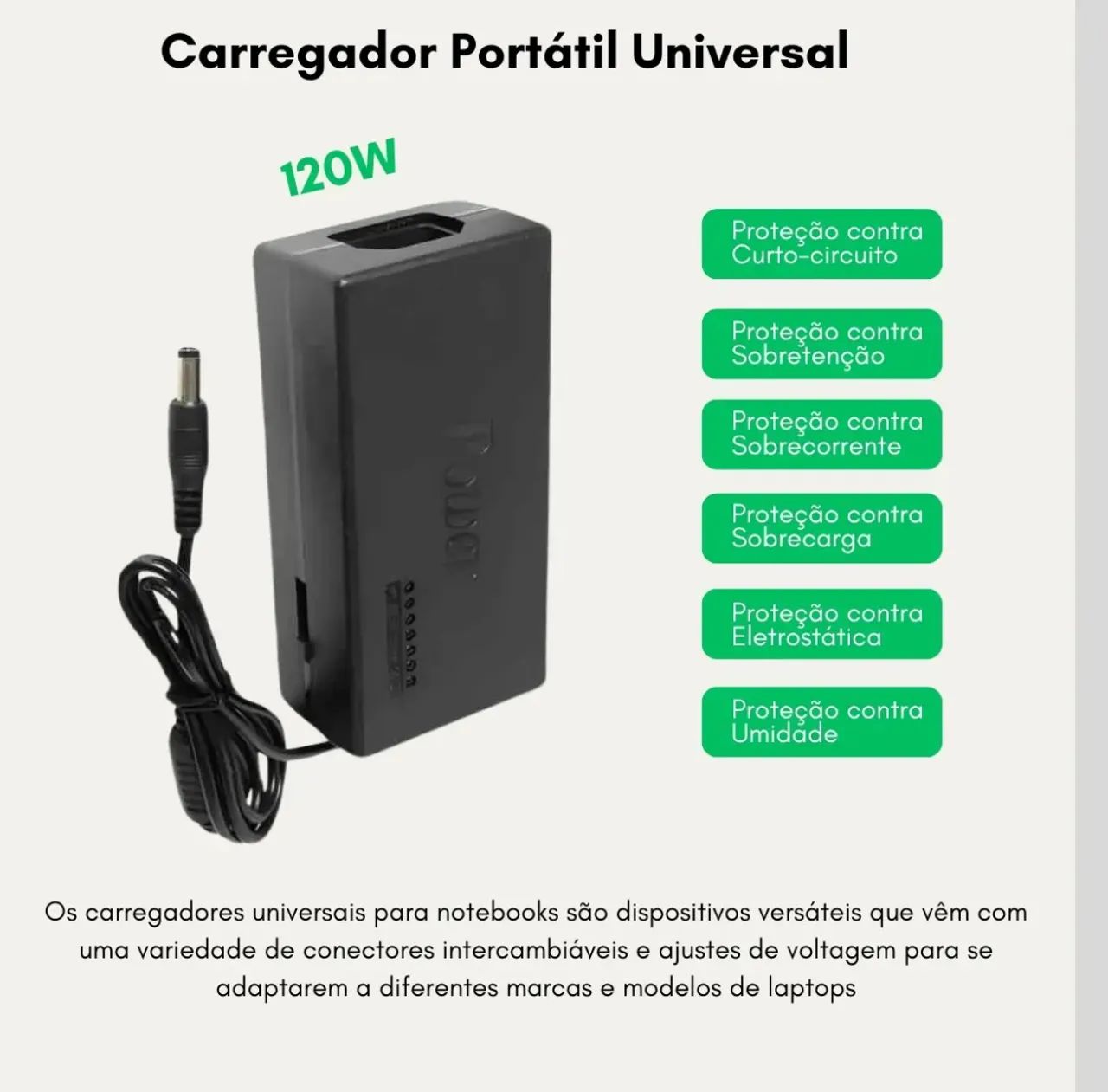 Fonte Universal para Notebook (entrega gratis) - Foto 5