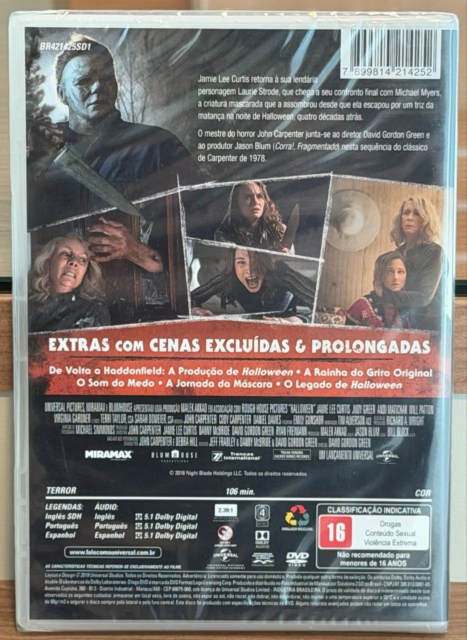 DVD HALLOWEEN (ORIGINAL E LACRADO) - Foto 2