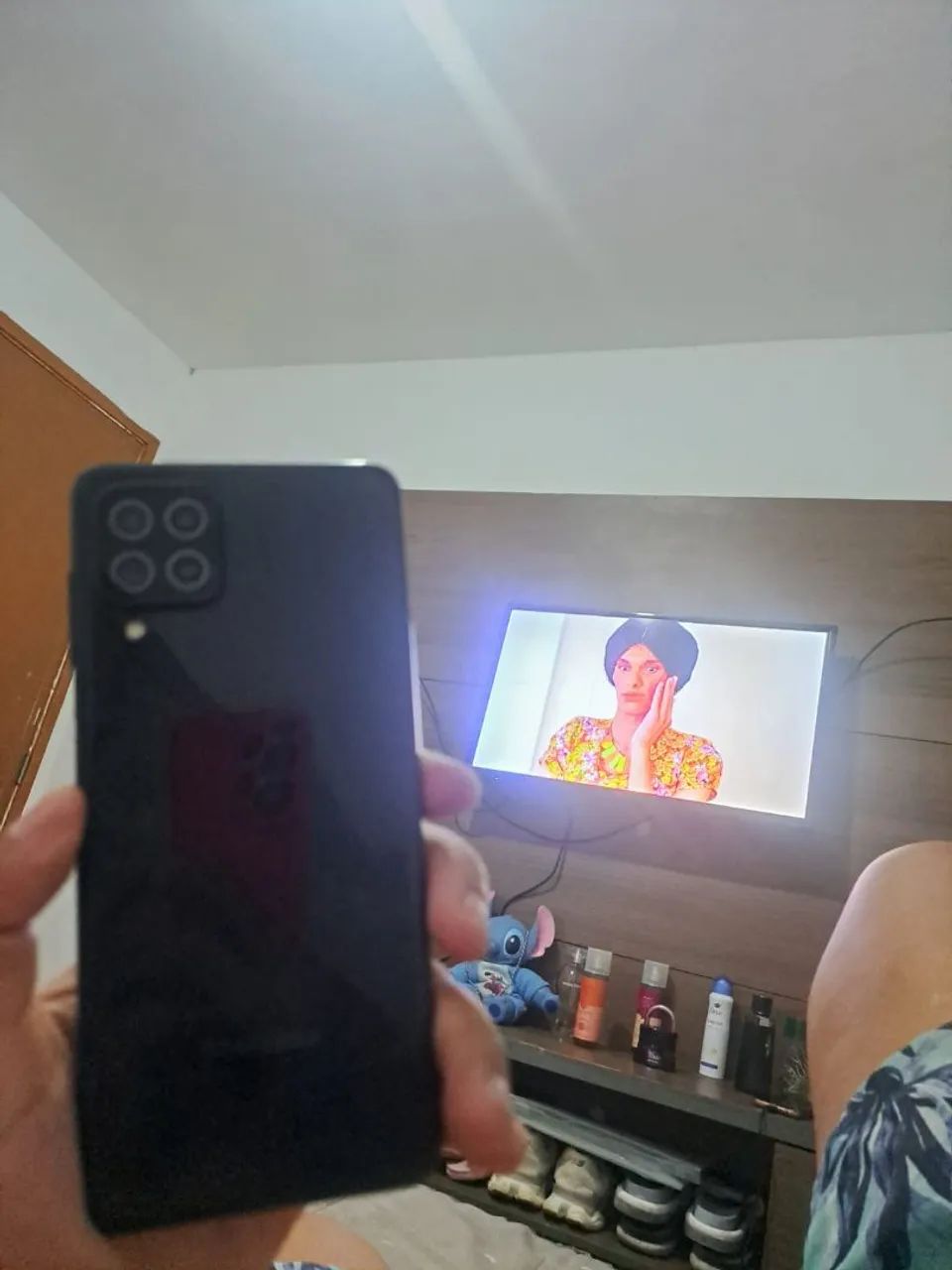 Samsung a 22 tela um pouco trincada mais não interfe em nada pega perfeitamente  - Foto 2