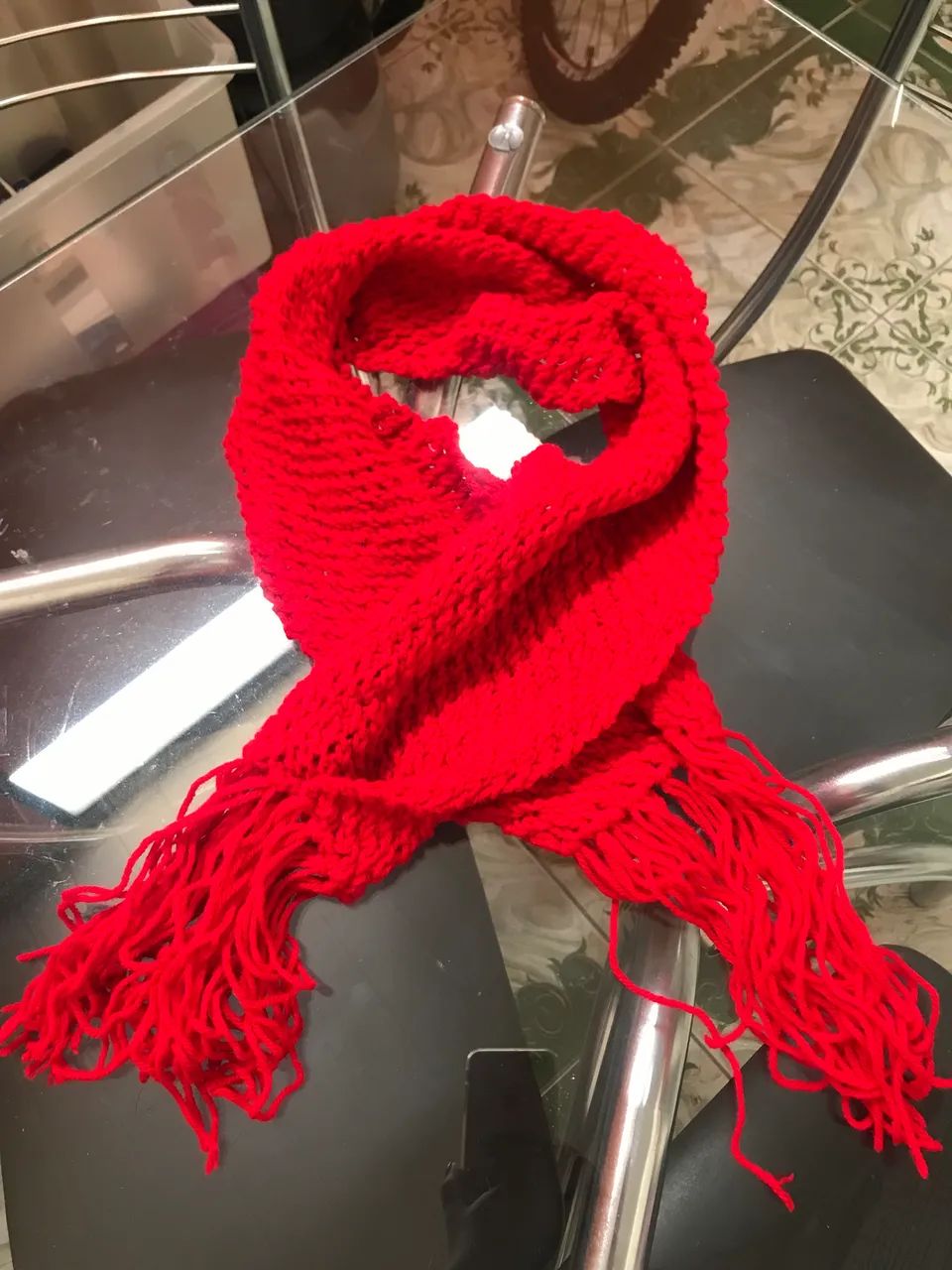 Cachecol vermelho 