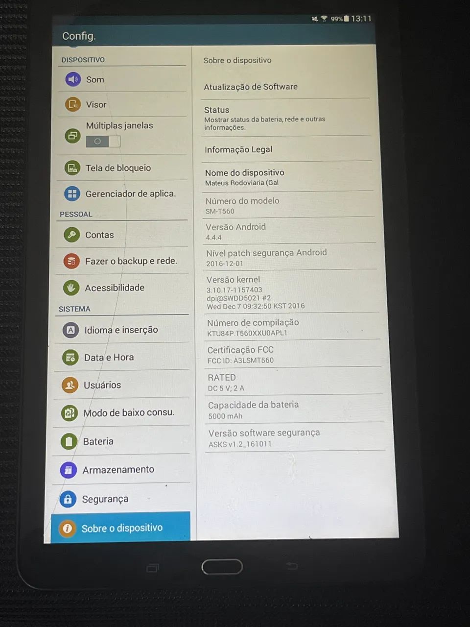 Samsung Galaxy Tab E 9.6" (Modelo SM-T560) - Foto 2